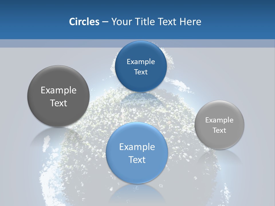 Spherical Sunlight Leaf PowerPoint Template