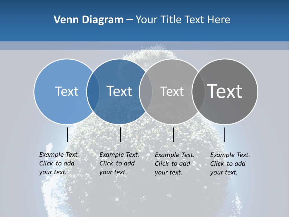 Spherical Sunlight Leaf PowerPoint Template