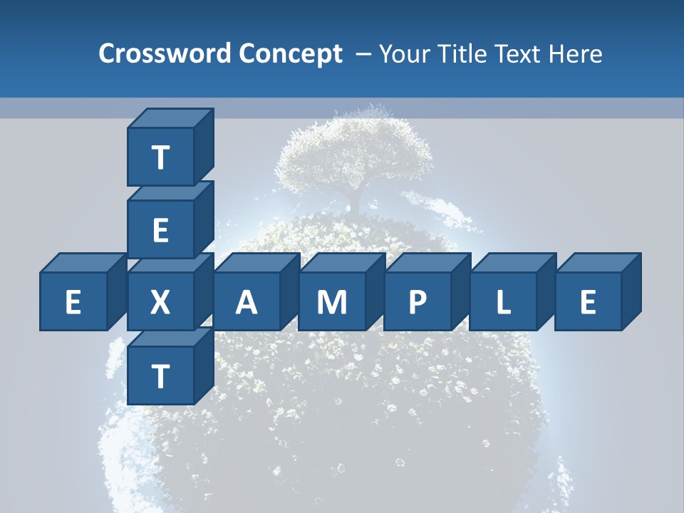 Spherical Sunlight Leaf PowerPoint Template