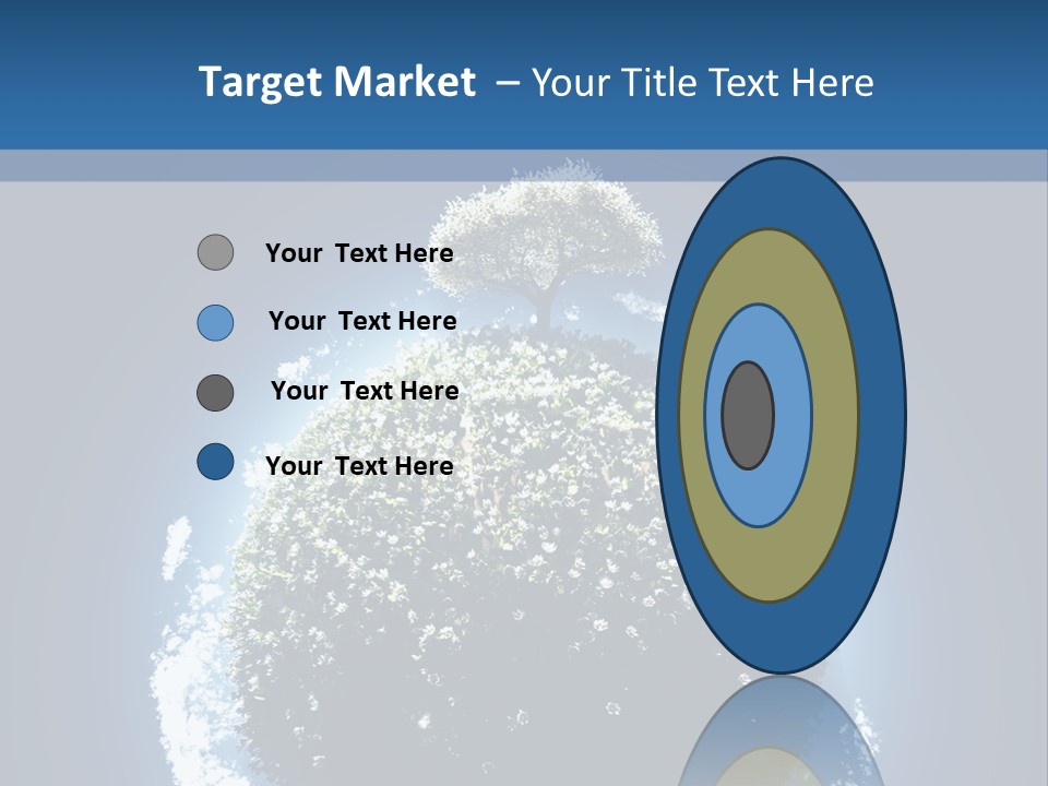 Spherical Sunlight Leaf PowerPoint Template