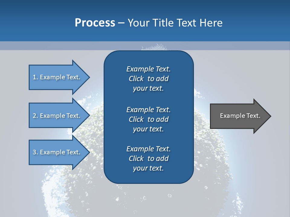 Spherical Sunlight Leaf PowerPoint Template