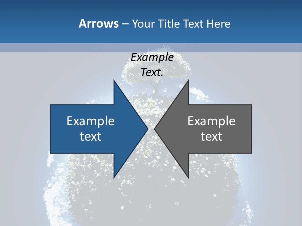 Spherical Sunlight Leaf PowerPoint Template