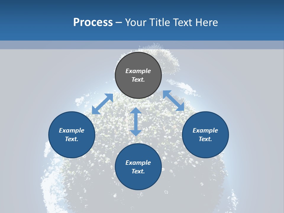 Spherical Sunlight Leaf PowerPoint Template
