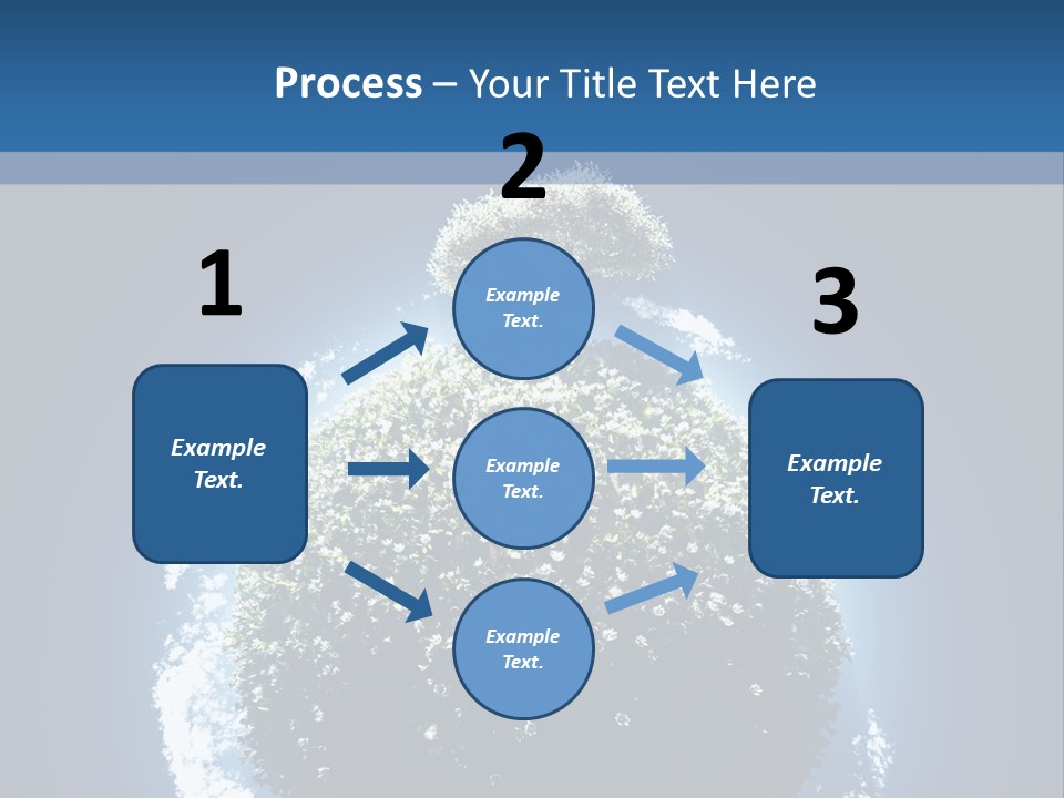 Spherical Sunlight Leaf PowerPoint Template