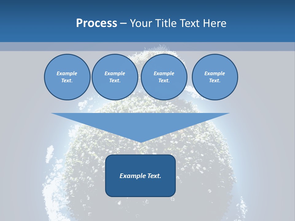 Spherical Sunlight Leaf PowerPoint Template