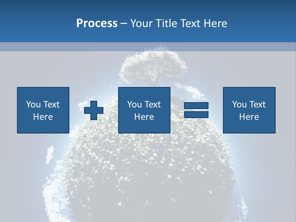 Spherical Sunlight Leaf PowerPoint Template