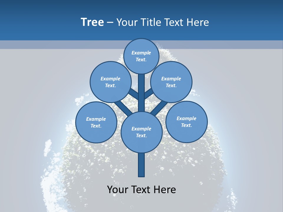Spherical Sunlight Leaf PowerPoint Template
