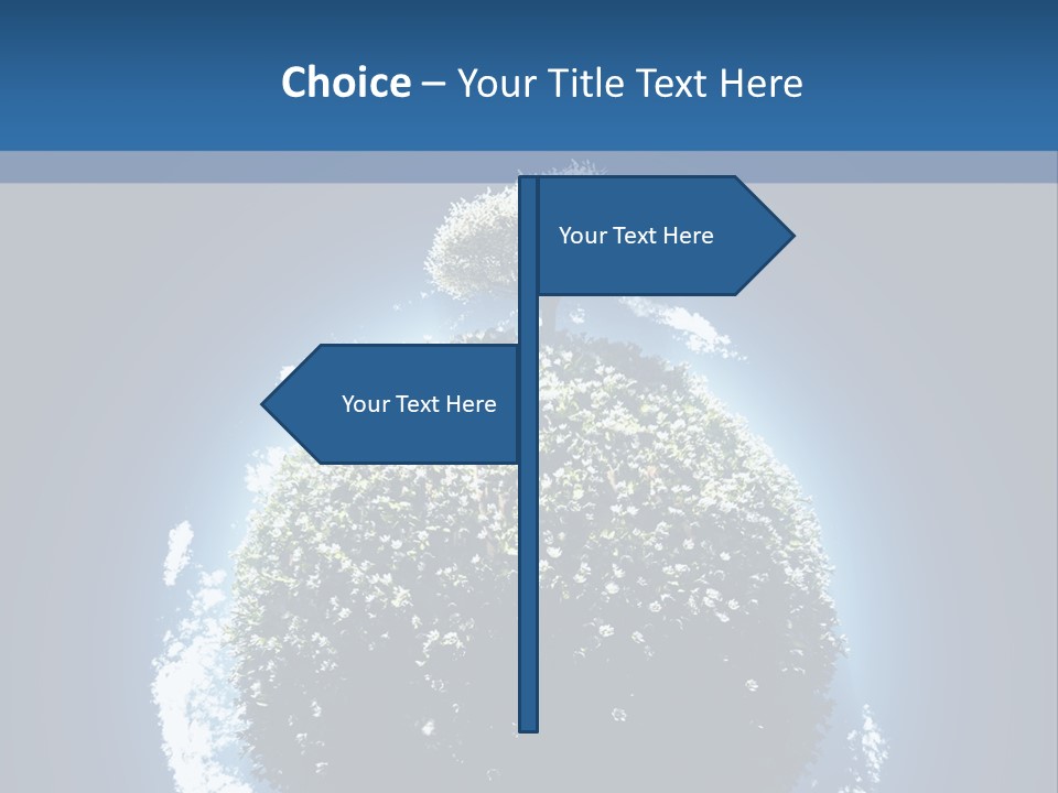 Spherical Sunlight Leaf PowerPoint Template