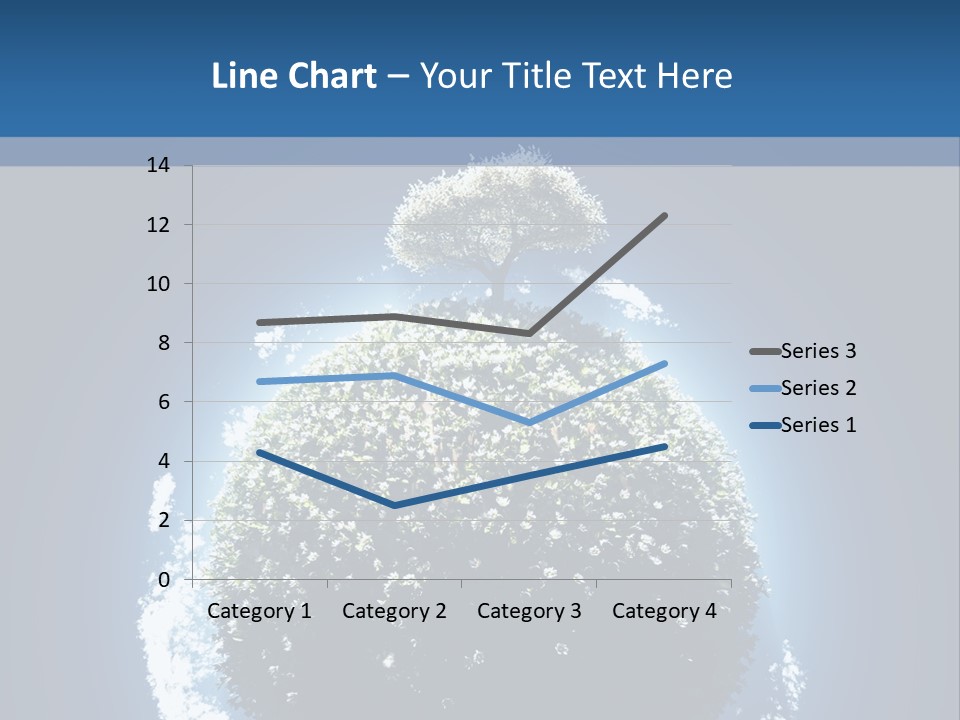 Spherical Sunlight Leaf PowerPoint Template