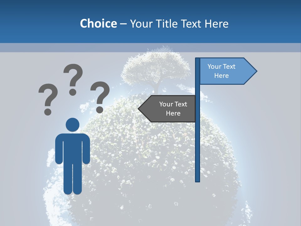Spherical Sunlight Leaf PowerPoint Template