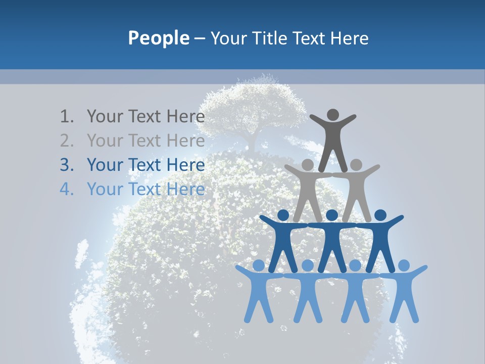 Spherical Sunlight Leaf PowerPoint Template