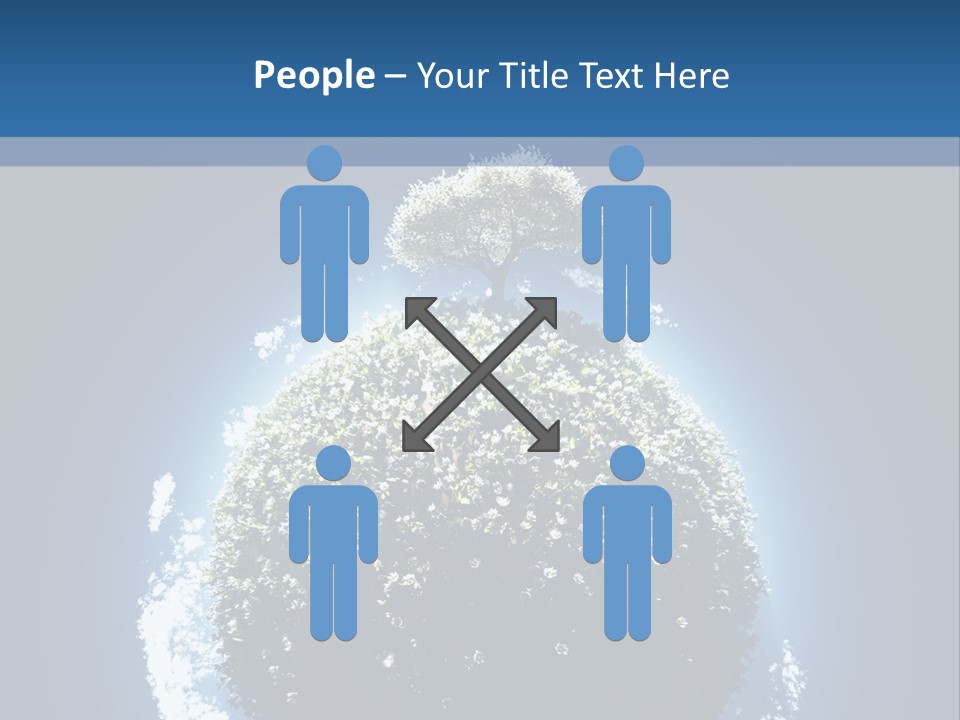 Spherical Sunlight Leaf PowerPoint Template