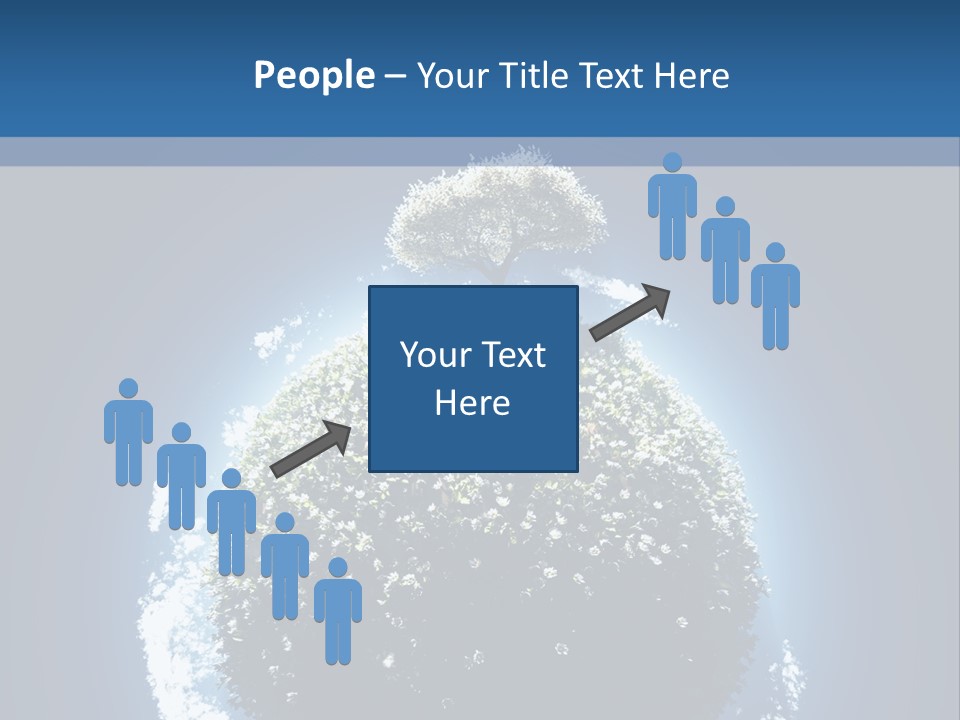 Spherical Sunlight Leaf PowerPoint Template