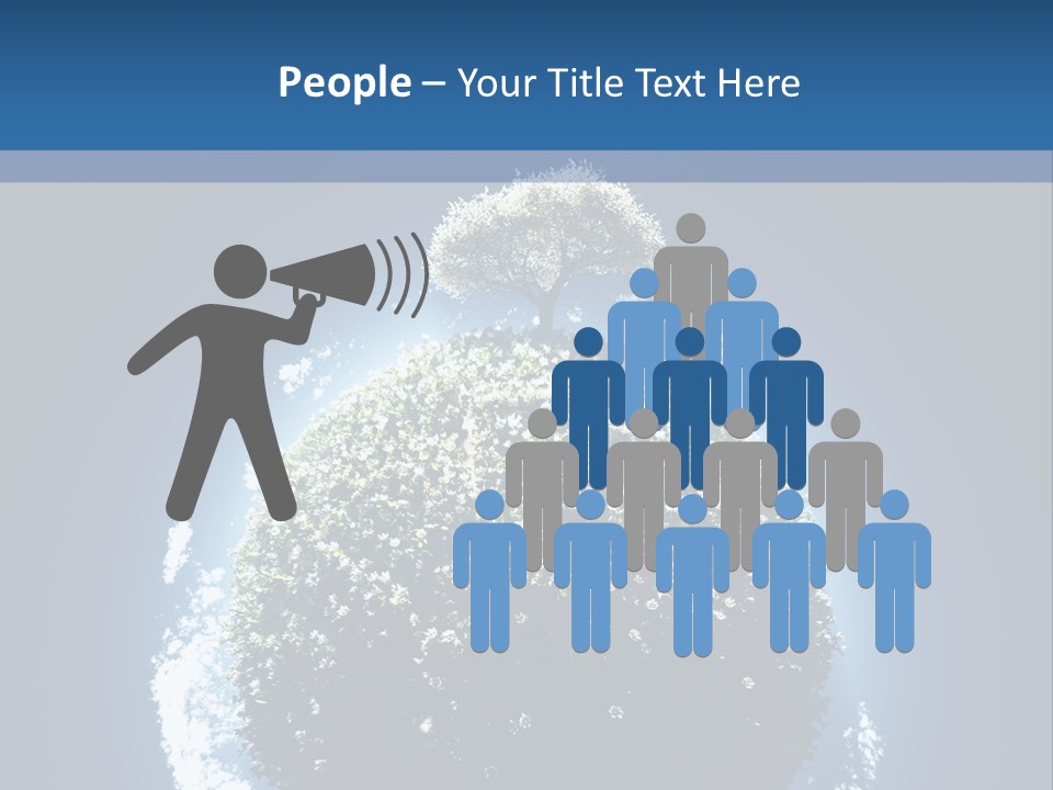 Spherical Sunlight Leaf PowerPoint Template