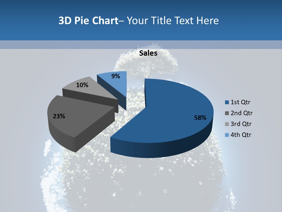 Spherical Sunlight Leaf PowerPoint Template
