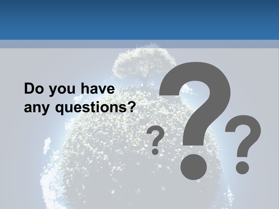 Spherical Sunlight Leaf PowerPoint Template