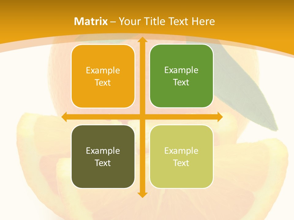 Peel Healthy Food PowerPoint Template