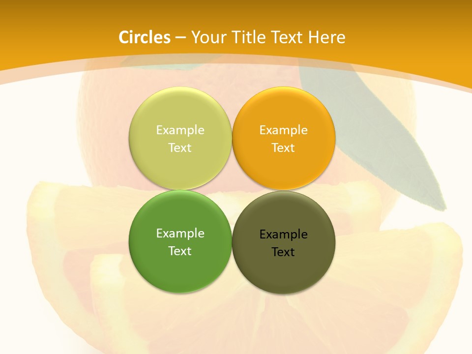 Peel Healthy Food PowerPoint Template