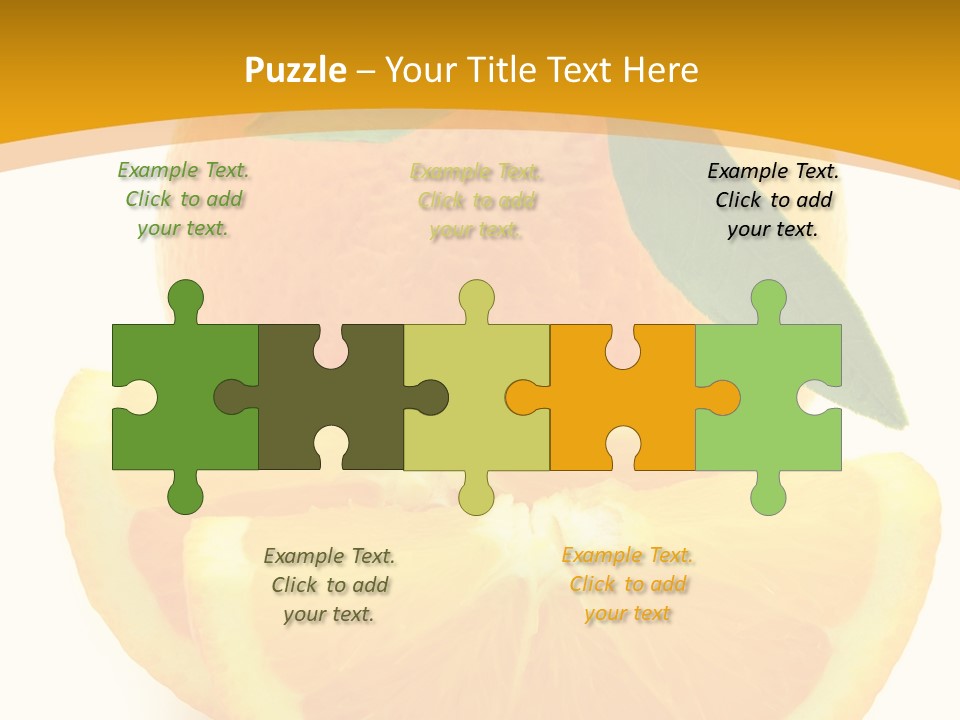 Peel Healthy Food PowerPoint Template