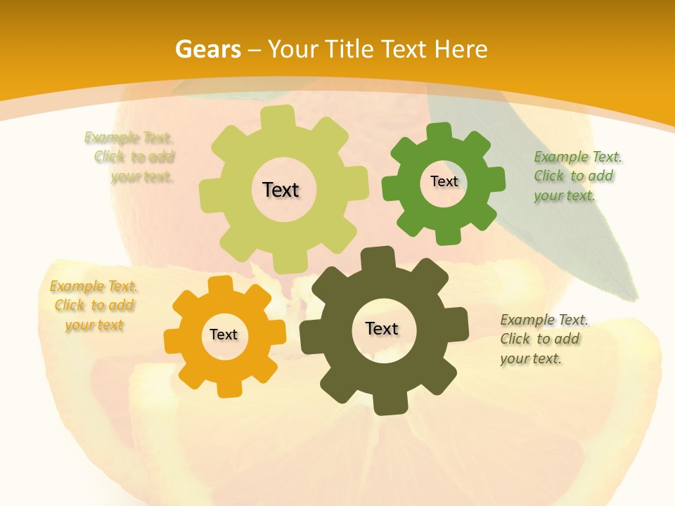 Peel Healthy Food PowerPoint Template