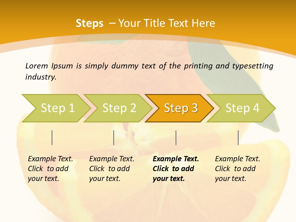Peel Healthy Food PowerPoint Template