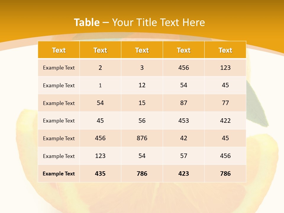 Peel Healthy Food PowerPoint Template