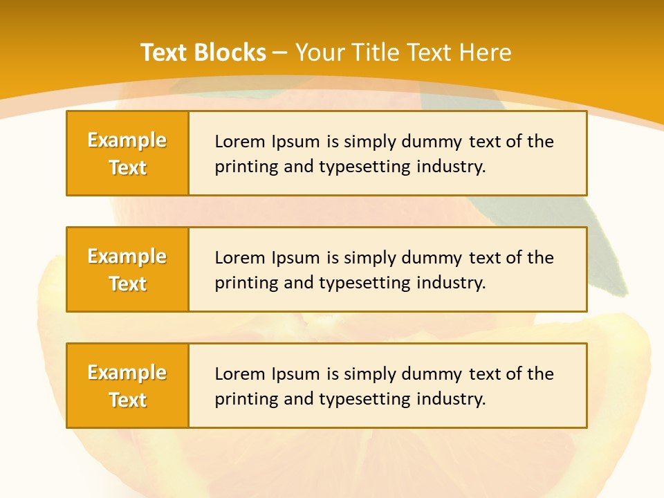 Peel Healthy Food PowerPoint Template