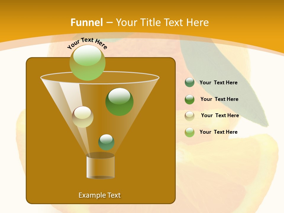Peel Healthy Food PowerPoint Template
