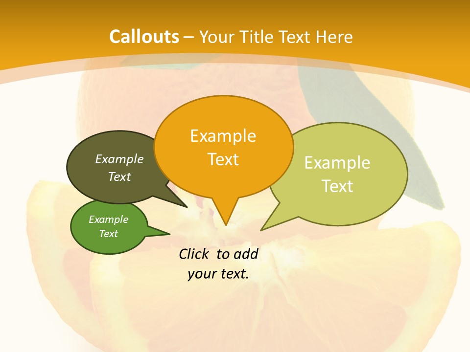 Peel Healthy Food PowerPoint Template