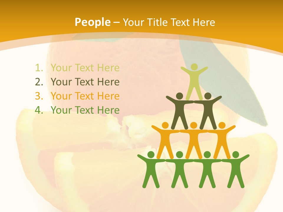 Peel Healthy Food PowerPoint Template