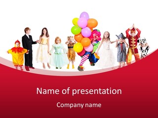 Suit Smile Teenager PowerPoint Template