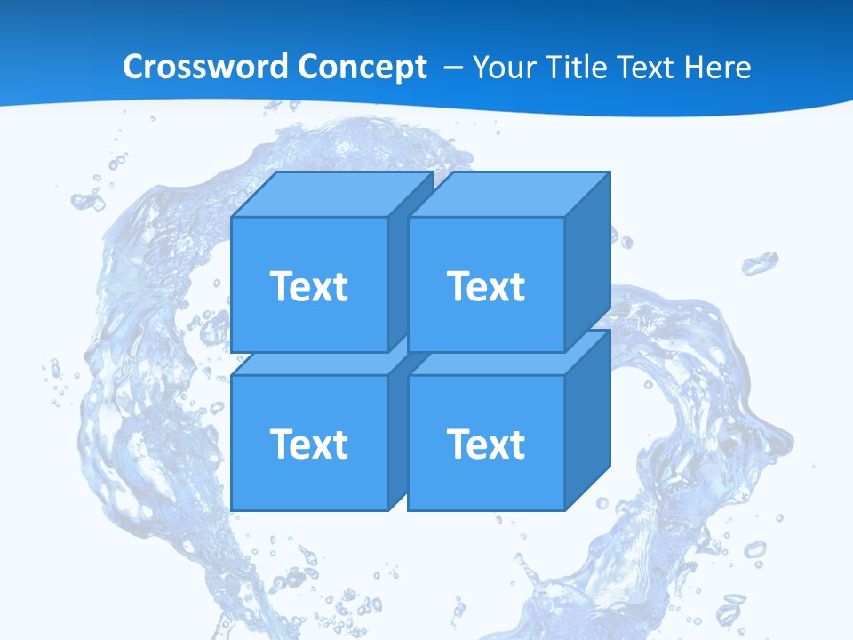 Fresh Pouring Card PowerPoint Template