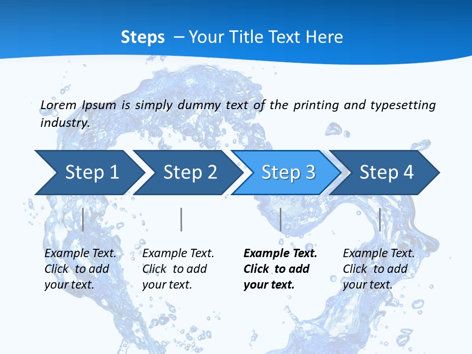 Fresh Pouring Card PowerPoint Template