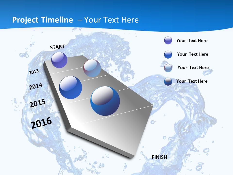 Fresh Pouring Card PowerPoint Template