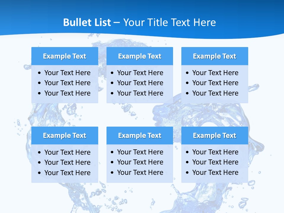Fresh Pouring Card PowerPoint Template