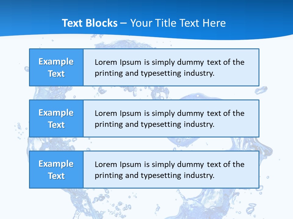 Fresh Pouring Card PowerPoint Template
