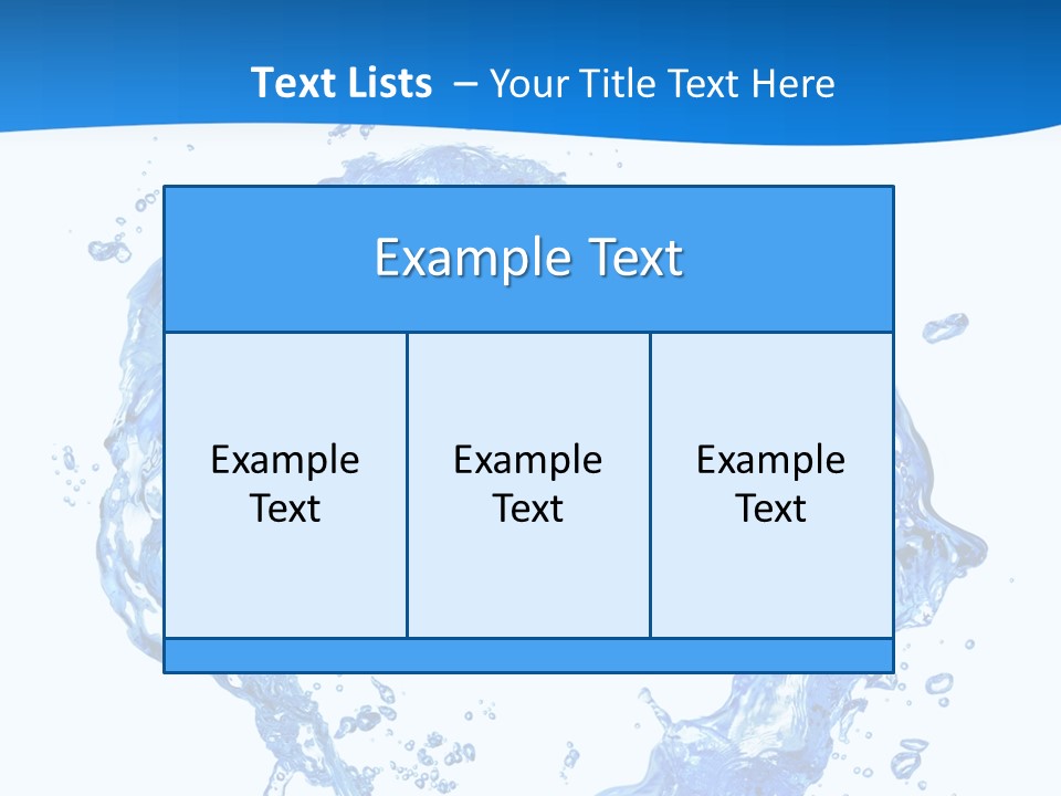 Fresh Pouring Card PowerPoint Template
