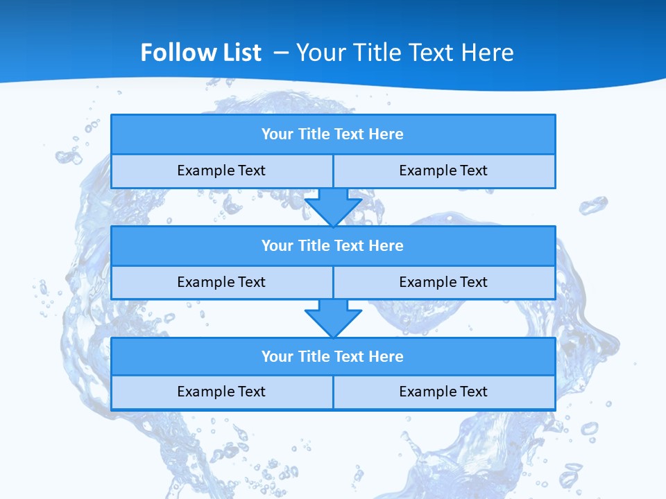 Fresh Pouring Card PowerPoint Template