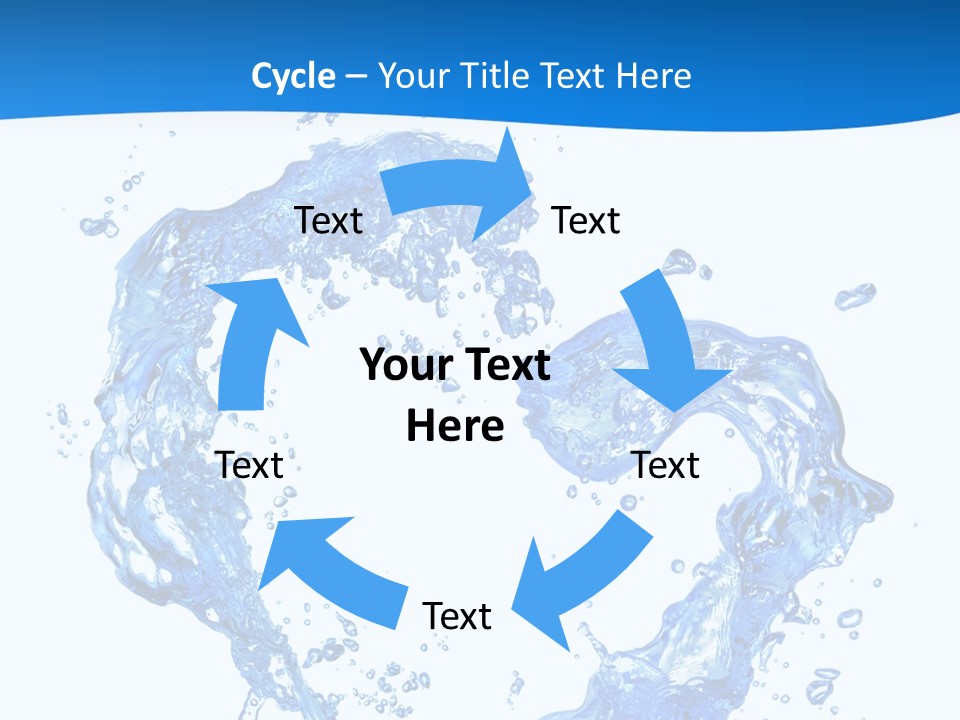Fresh Pouring Card PowerPoint Template