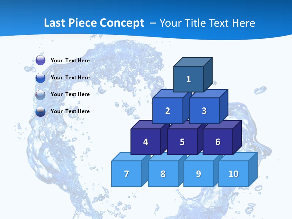 Fresh Pouring Card PowerPoint Template