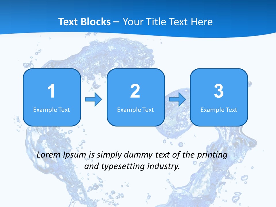Fresh Pouring Card PowerPoint Template
