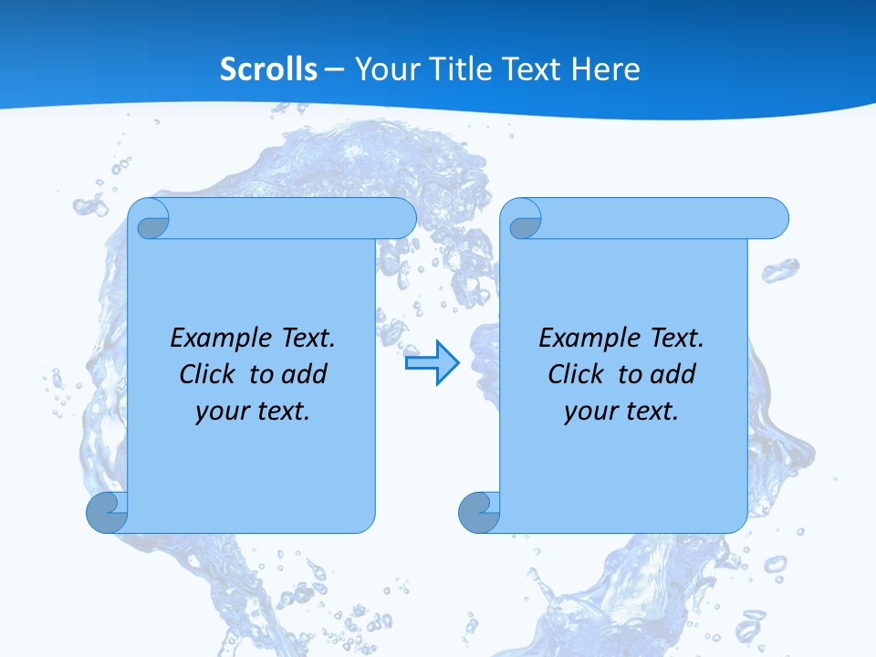 Fresh Pouring Card PowerPoint Template
