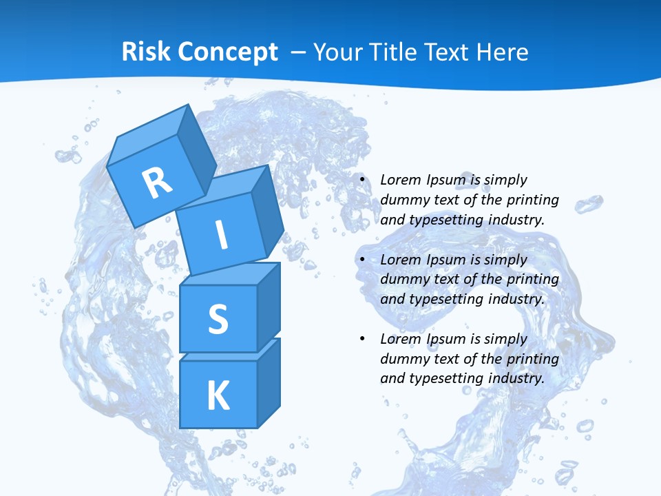 Fresh Pouring Card PowerPoint Template