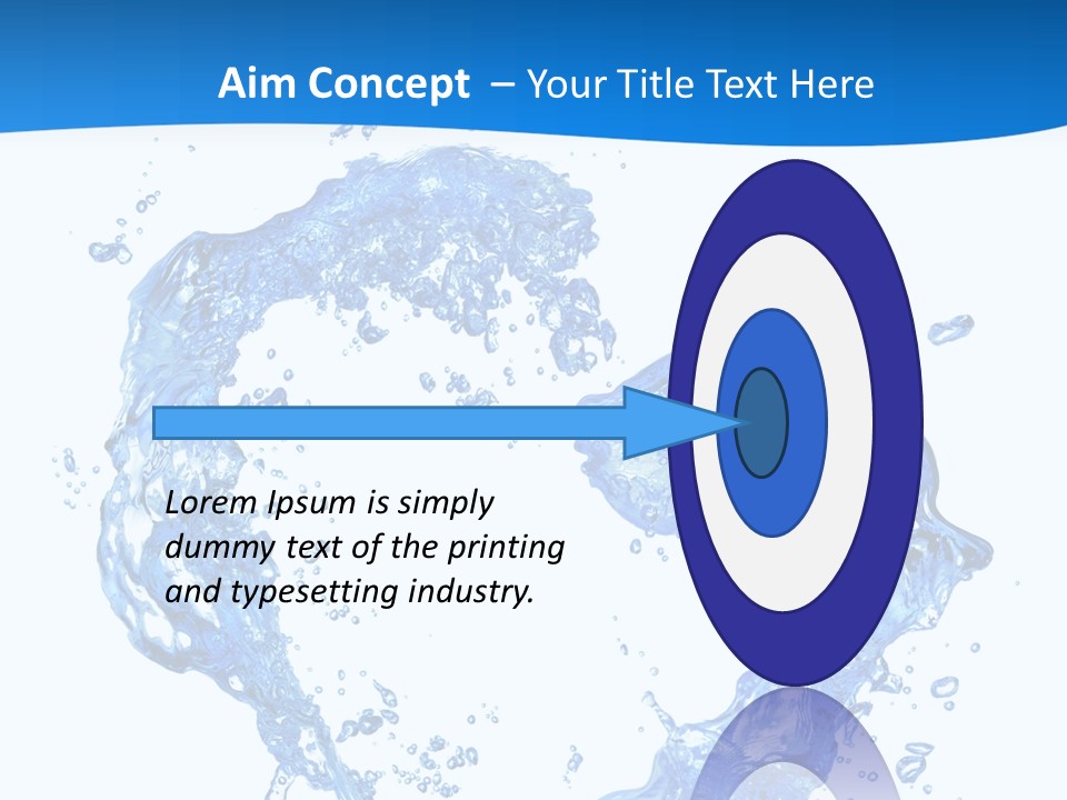 Fresh Pouring Card PowerPoint Template