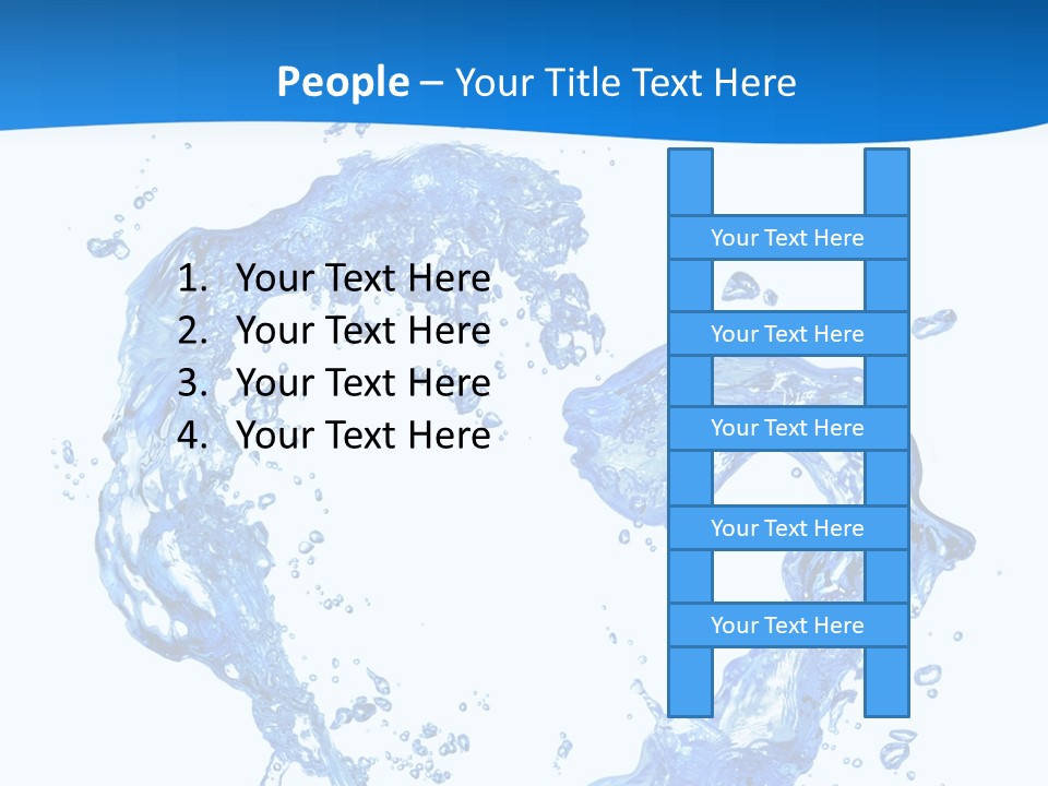 Fresh Pouring Card PowerPoint Template
