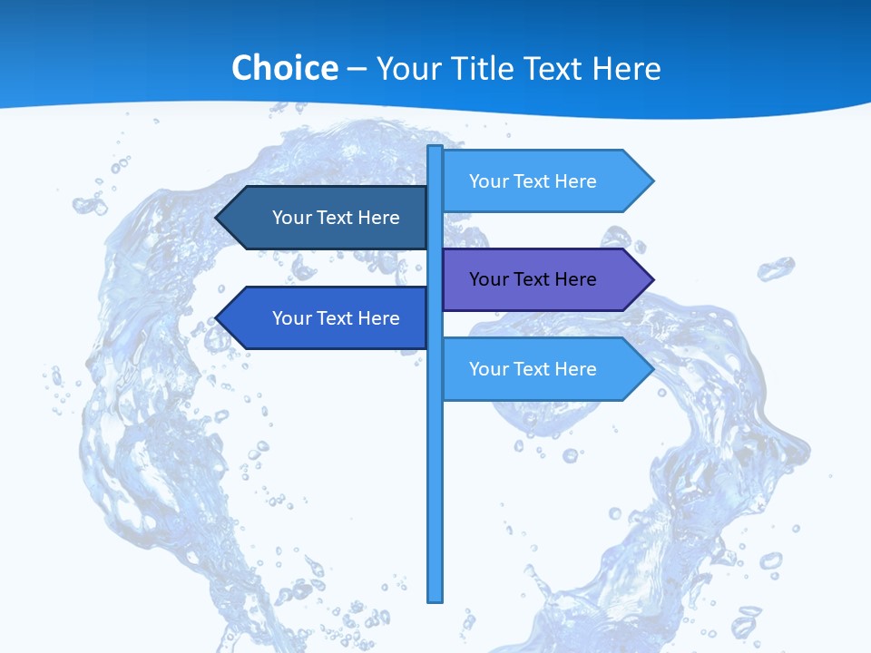 Fresh Pouring Card PowerPoint Template