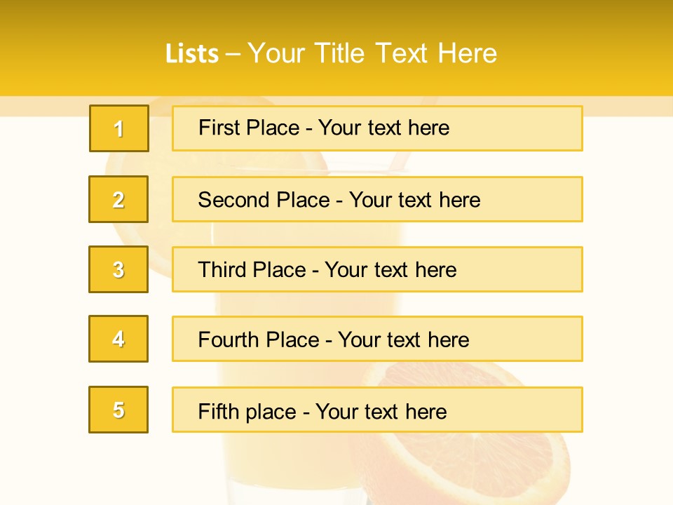 Ripe Juice Healthy PowerPoint Template