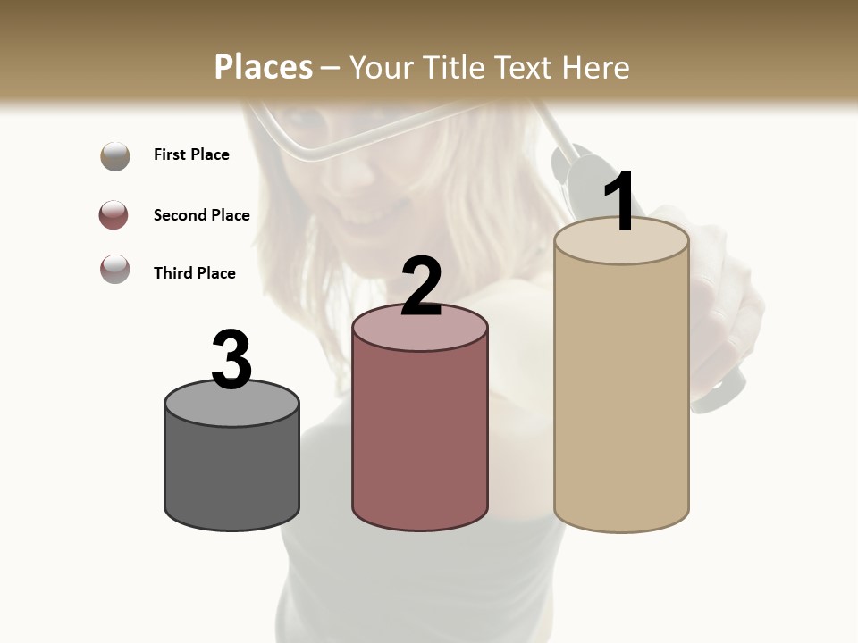 Young Decor White PowerPoint Template