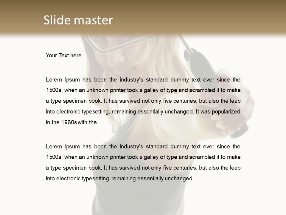 Young Decor White PowerPoint Template