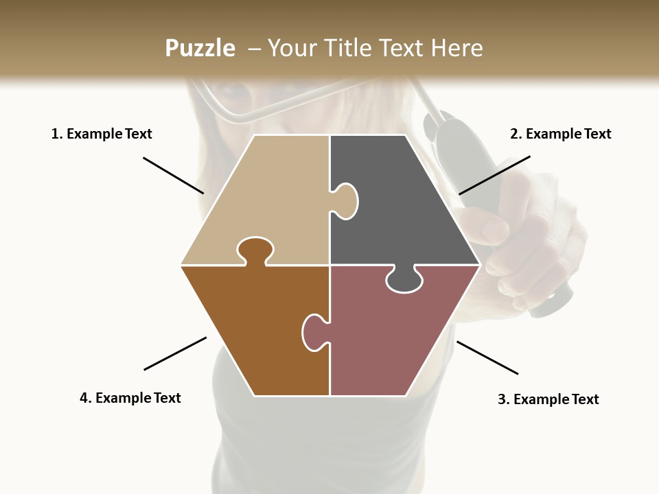 Young Decor White PowerPoint Template